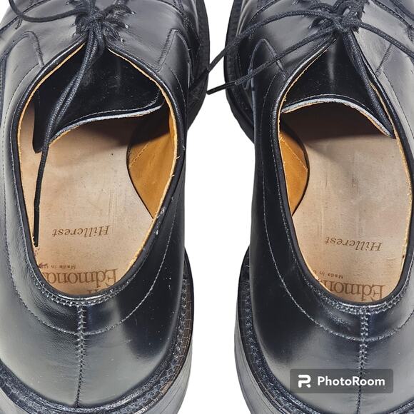 Allen Edmonds Hillcrest Black Leather Lace Up Oxford Dress Shoe Men\'s 10.5 B main image 8